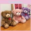 Cute Cartoon Red Heart Teddy Bear Plush Toy Children Companion Toy Gift For