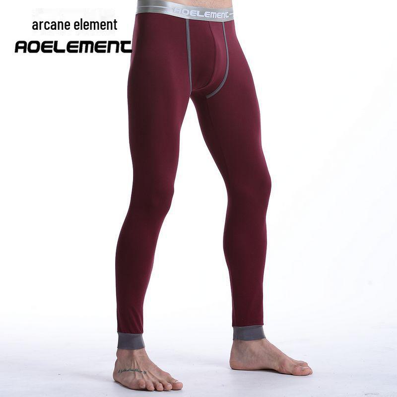 Мужские облегающие леггинсы со средней посадкой: Тонкие хлопковые брюки Nine-Point осень/зима