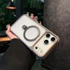 Роскошный металлический магнитный чехол-держатель Для IPhone 17 16 15 14 13 Pro Max PLus Для беспроводной зарядки Magsafe Мягкий ТПУ чехол-рамка