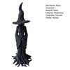 Standing Witch Statue Gothic Witch Figurine Collectible Halloween Retro Witch Sculpture for Mantel Porch Entrance Decoration