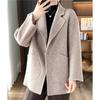 Winter Wool Coat for Women Loose Fit Tweed Jacket Oversized Warm Outerwear