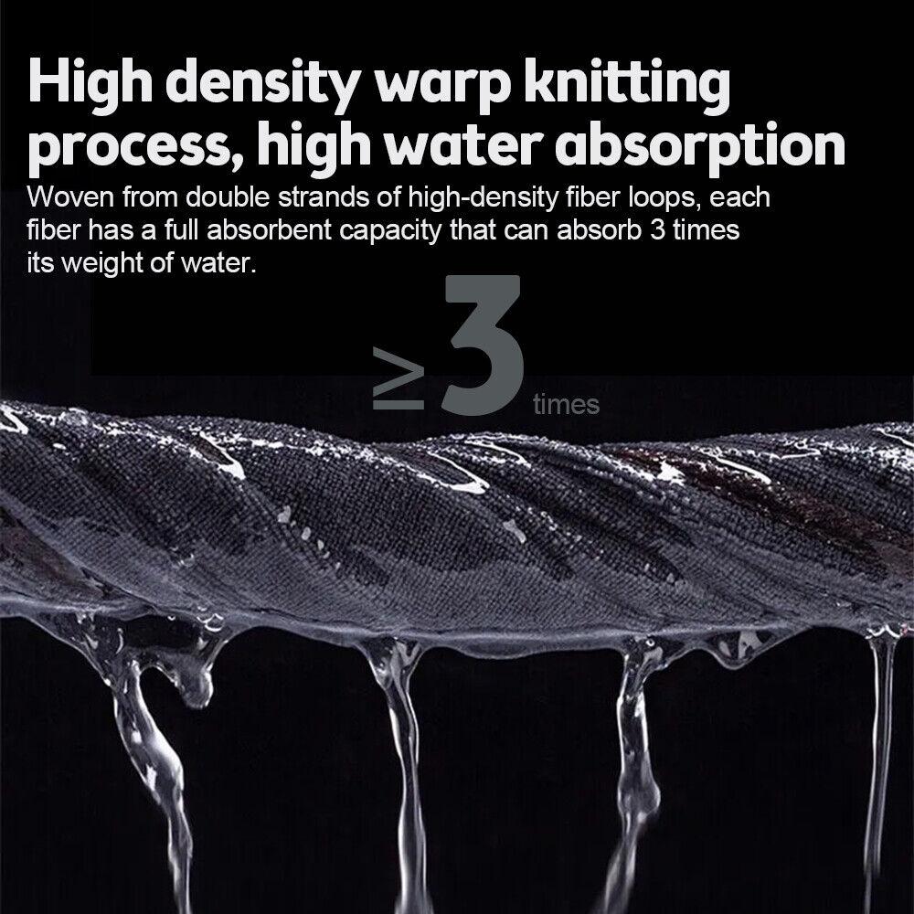 Car Double-Faced Plush Absorbent Towel Cleaning Cloth For Mercedes Benz AMG W204 W205 W211 W212 W213 W176 GLA CLA Stickers EUVWX1