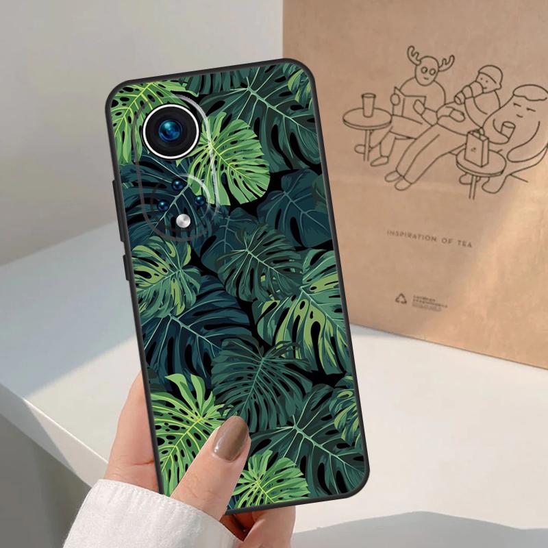 Листья Монстера Зеленый Для Honor Magic 8 Pro 7 6 5 Lite Чехол Для Honor Win RT 200 400 50 70 90 X8b X9a X9b X9c X9d