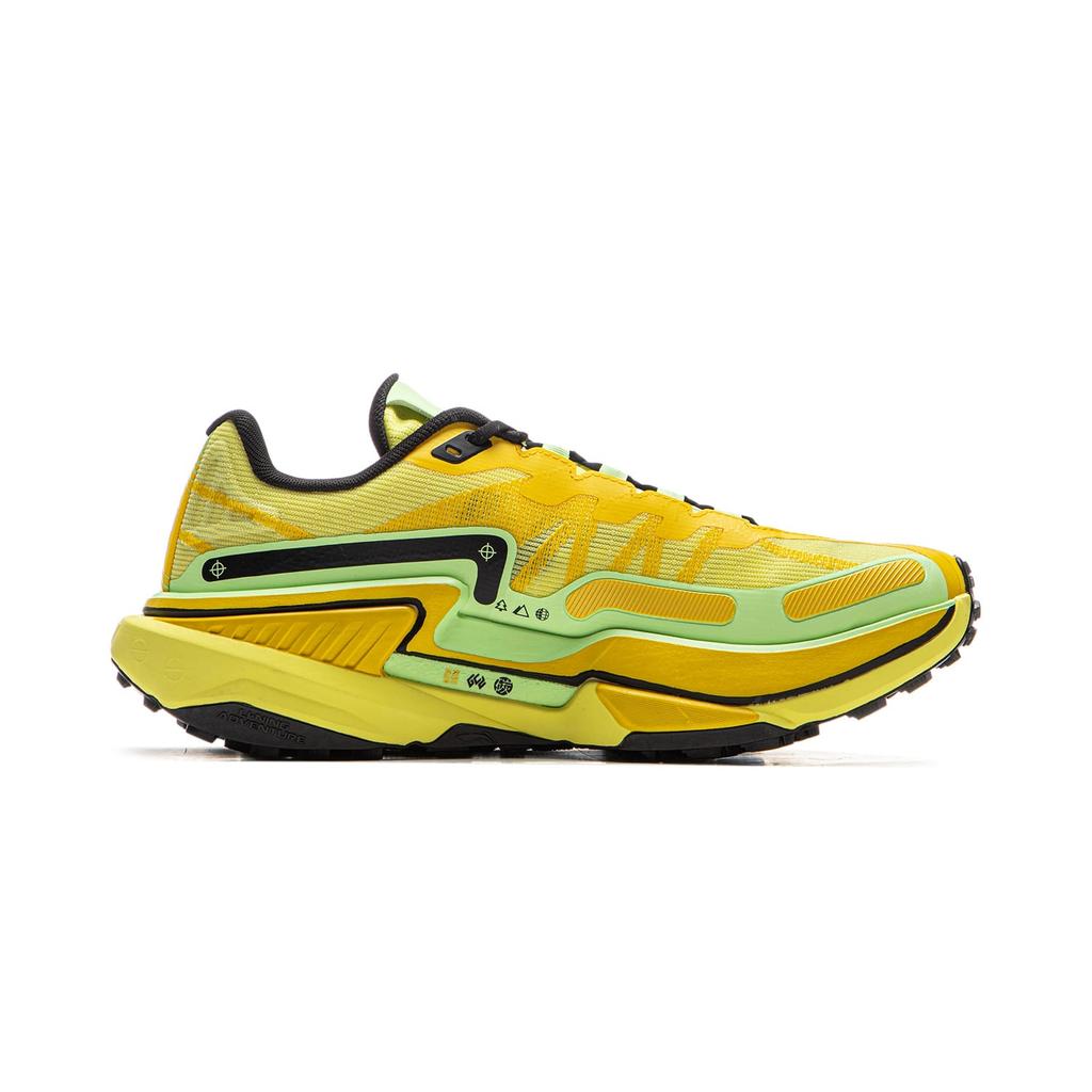 Li Ning Низкие кроссовки для трейлраннинга, нескользящие, износостойкие, мужские, желтые ARNV011-3
