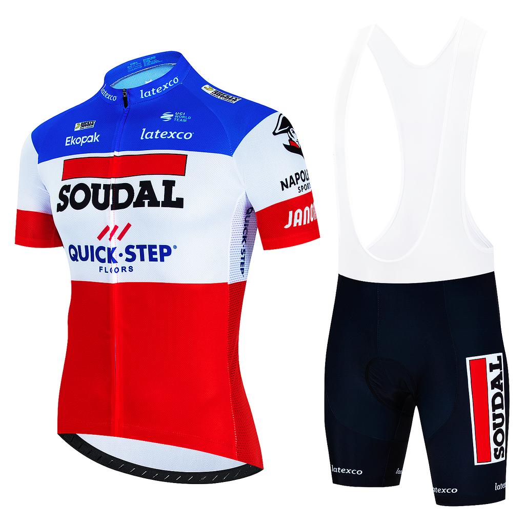 Men's Cycling Outfit Set SOUDAL Quick Step Clothing 2025 Bicycles Clothes Summer Bike Jersey Cycle Jacket Man Spring Shorts Bib