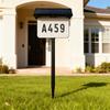Waterproof Solar Address Sign Light Multifunctional 3-Color Ambience Lamp Outdoor Solar Address Light In-Ground Stake Mounted