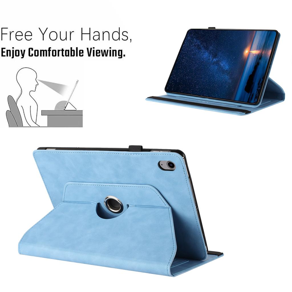 Для iPad (2025)/10.9 (2022) Чехол-подставка с вращением, однотонный, из ПУ кожи, чехол для планшета