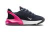 Nike Air Max 270 Амортизация Устойчивая к истиранию амортизация, Износостойкие Низкие детские кроссовки для бега Черно-розовые DV1969-401