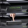 Временная парковочная номерная табличка для автомобиля Светоотражающая Прозрачный дисплей Карточка с номером телефона Универсальный автомобильный аксессуар для водителей