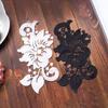 2 шт. Аксессуары для одежды кружево черно-белое водорастворимое вышитое полиэстеровое шелковое цветочное патч