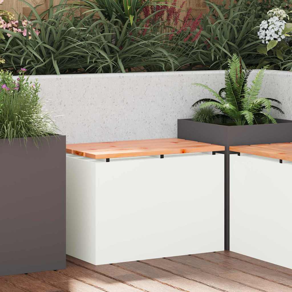 Garden Bench White 60 x 40 x 43 cm