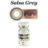 CELEBRATION COLORS Yearly Salsa Grey Colored Contact Lens Power -4 | 1 Unit | Natural Grey Cosmetic Soft Eye Lens for Men & Women, Stylish Eye En