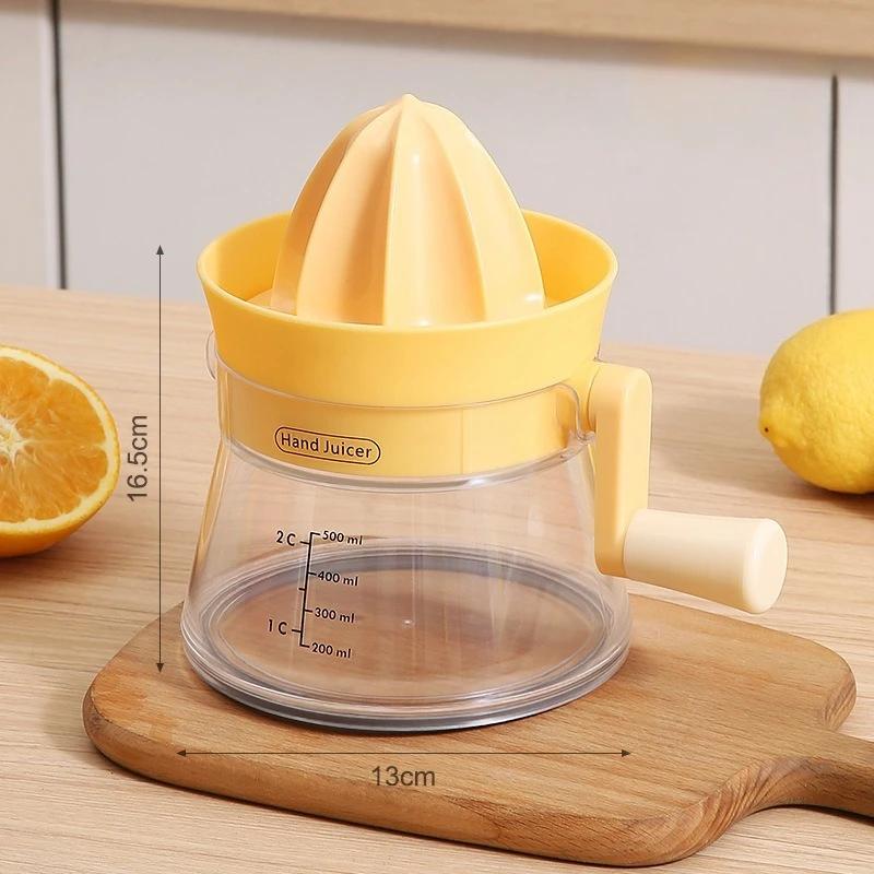 2-Way Rotating Manual Orange Juicer Squeezer for Lemon, Lime, and Citrus, Hand Press Juice Extractor with Dual-Direction Handle
