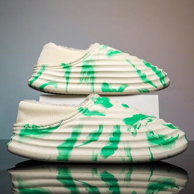 Модные новые зимние хлопковые тапочки, теплые, водонепроницаемые, легкие, для ванной, модные, универсальные, парные, удобные, модные, мужские туфли