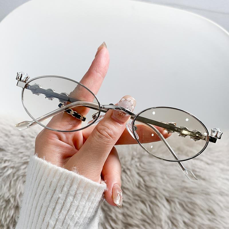 Солнцезащитные очки Medieval Wind Heavy Industry с инкрустацией из металла и бриллиантами, солнцезащитные очки Anti-Blue Flat Glasses