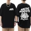 Arctic Monkeys Inspired T Shirt - Album List Doodle Print Vintage T-shirt Men Women Hip Hop Punk Short Sleeve Tshirts Streetwear