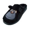 Keanu Childrens/Kids Gorilla Faux Fur Embroidered Mules