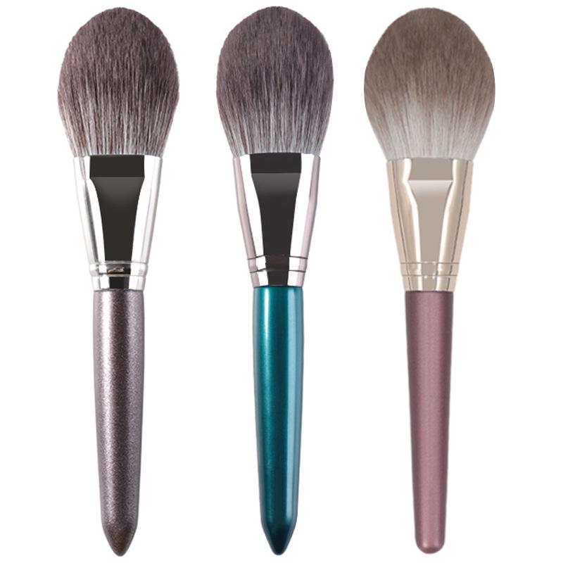 Цанчжоу Кисть для пудры в форме языка с очень большой деревянной ручкой и мягкой щетиной