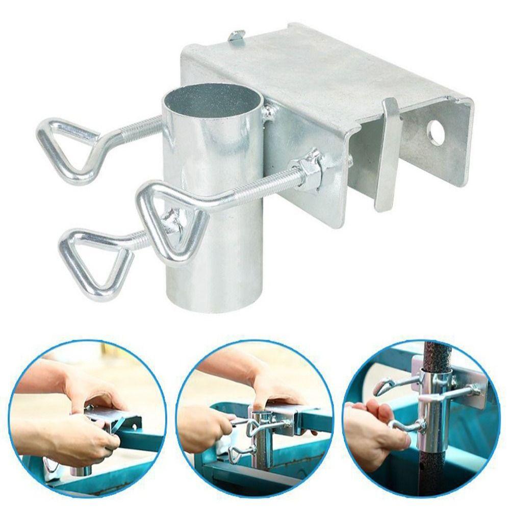 1Pcs Metal Umbrella Mount Clamp  For Garden Lawn Outdoor Yard Bleachers Deck Fences Poles