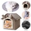 Plus Velvet Warm House Kitten Closed Cat Kennel Cat Bed Puppy Nest Pet Bed