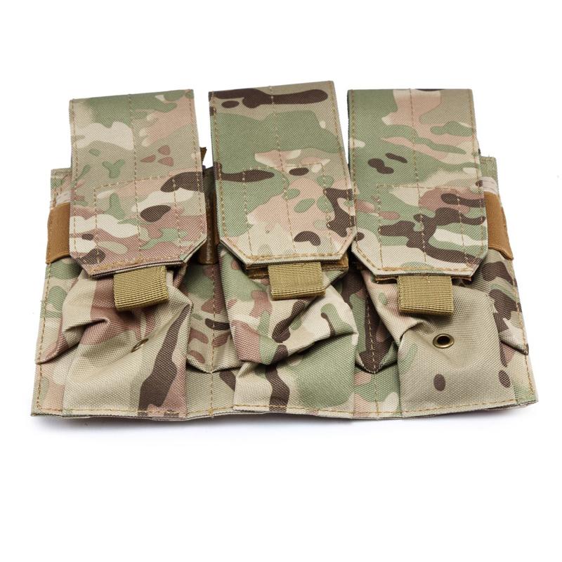 Тактические подсумки MOLLE для магазинов, тройные и двойные, для страйкбола и варгейма, сумка для магазинов 5.56/7.62 для M4 AR15 Ak47