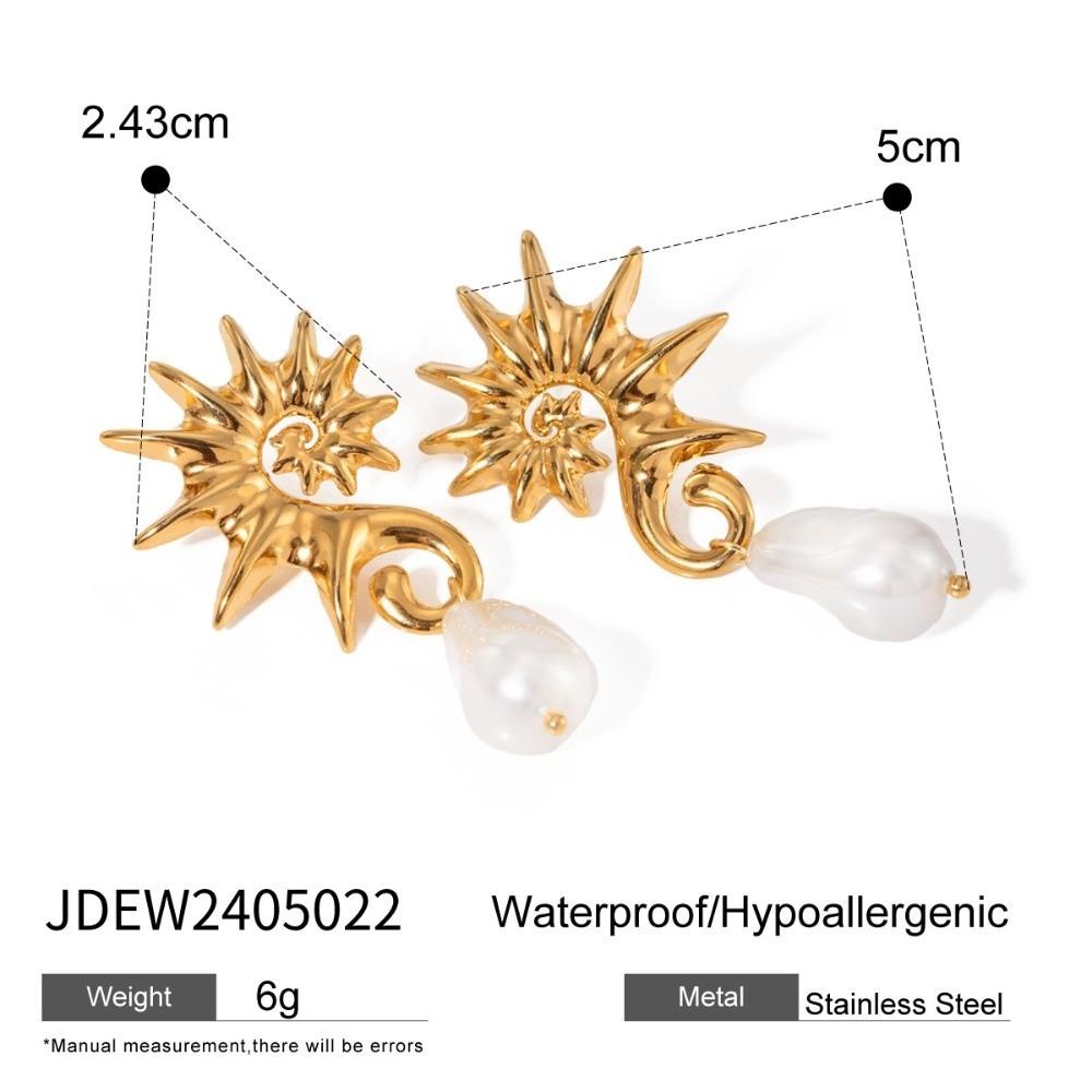 Fashion Gold Plating Earrings Stainless Steel Bow Earrings Elegant Geometric Drop Earrings  Jewelry