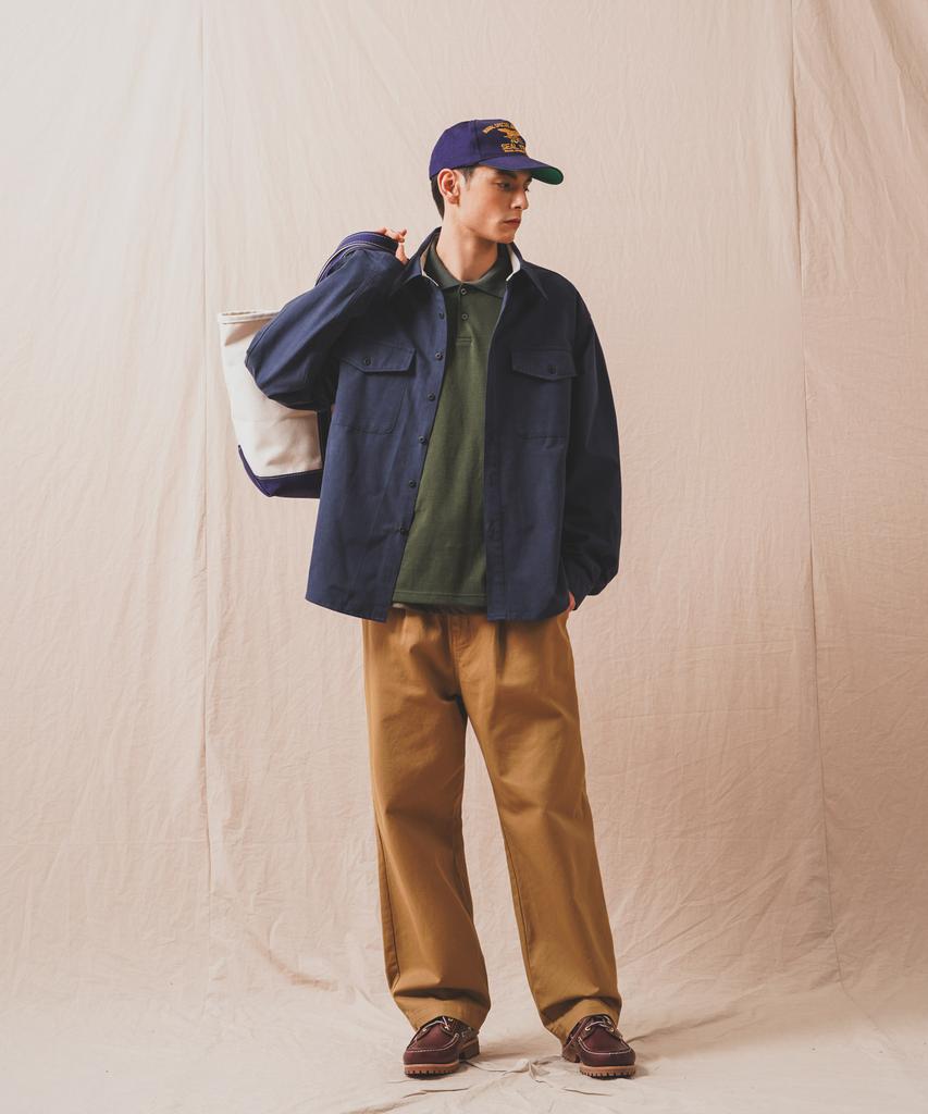 PERSTEP Cotton Two-Pocket Shirt Navy Smls4686
