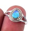 Кольцо из стерлингового серебра 925 пробы с натуральным австралийским опалом S.7 P3h76