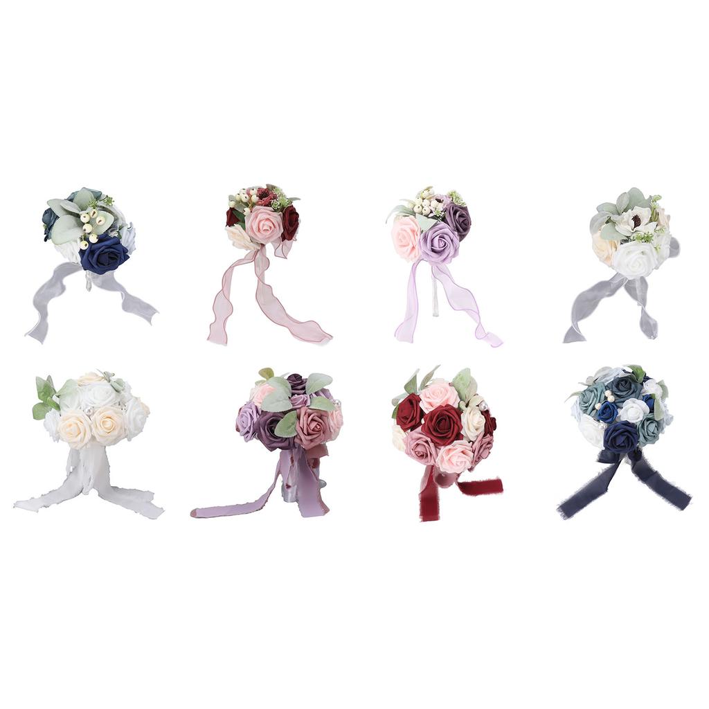 Свадебный букет Яркий цветной держащий цветы Романтичный ручной работы Элегантный держащий цветы для вечеринок