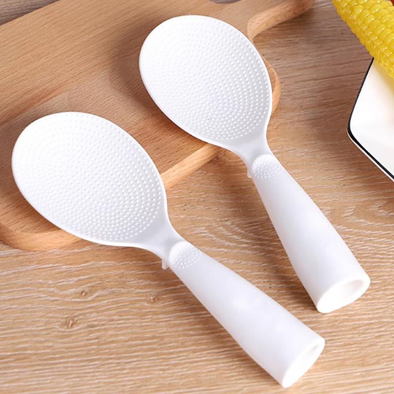 Rice Scoop Stand-Up Non-Stick Rice Spoon Plastic Rice Cooker Spoon Pp Rice Shovel Cooking Spoon Ladle Kitchen Utensils