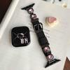 KT cat diamond lychee pattern leather strap for iwatchse10 Apple Watch Xiaomi 89Pro Huawei GT543