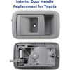 Pair Of Ide Interior Door Handles For Toyota Tacoma 2001 2002 2003 2004, 4Runner 1996-2002, Camry 1987-1991,Gray