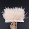Dyed Ostrich Feather Trim Ribbon Fringe 6-8Cm Wedding  Decoration Fluffy Feathers Dress Sewing Clothing 1/5/10Meter  Plume Decor