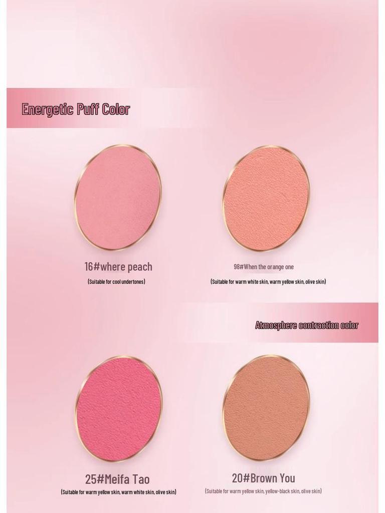 Кремовая палетка румян Lychee Heart: Многофункциональные румяна низкой насыщенности для естественного макияжа