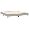 Maison Exclusive - Sommier à lattes de lit avec matelas Gris clair 180x200cm Tissu