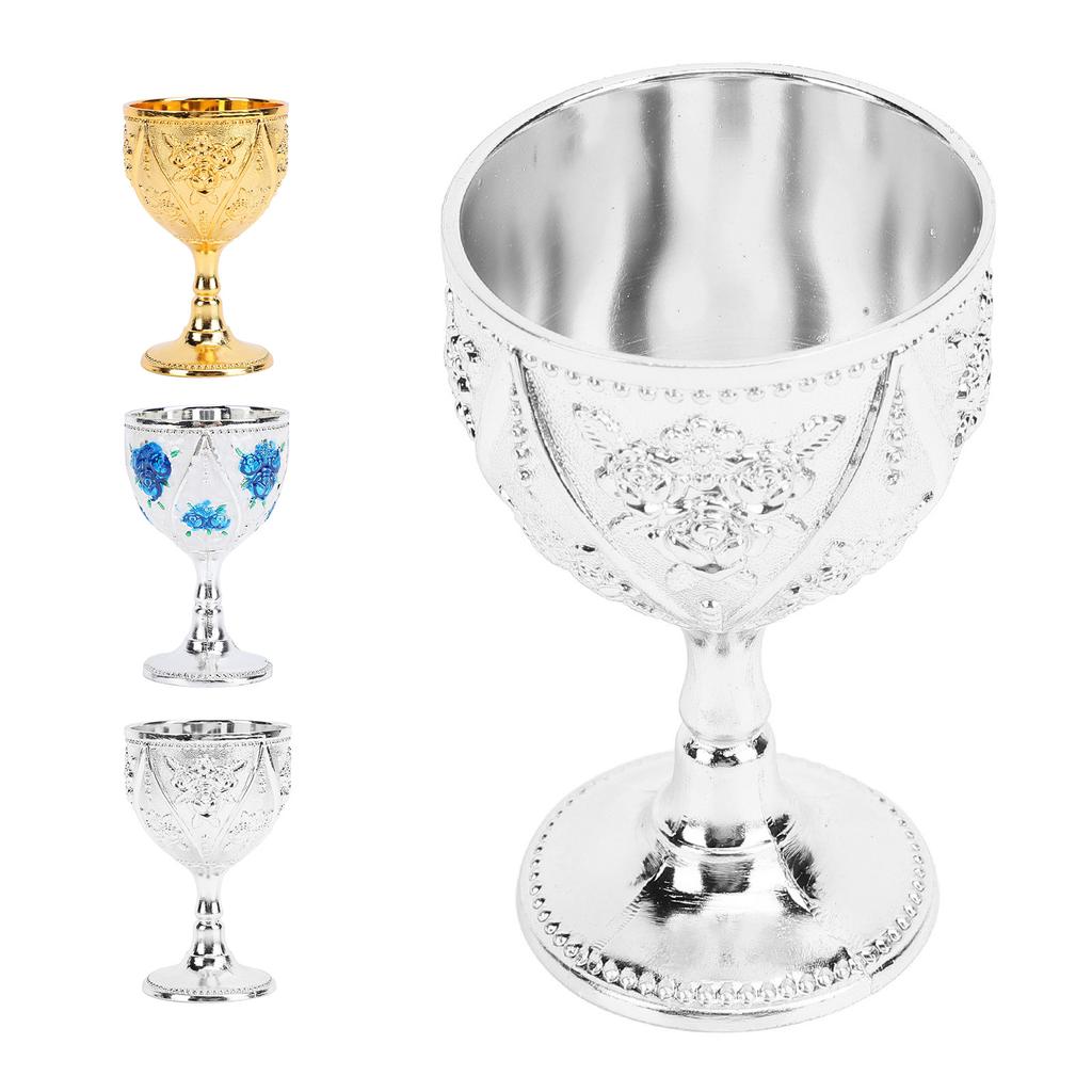 30 мл металлический бокал для вина с резной розой, тисненый кубок, украшение для домашнего бара, путешествия, свадьбы, вечеринки