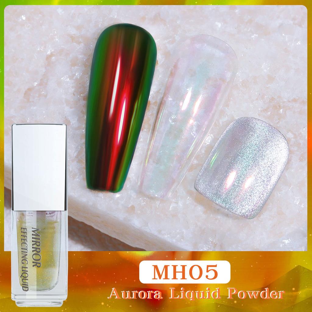 Жидкость для нейл-арта Magic Mirror Powder Moonlight Powder Non-Flying Powder Liquid Mirror Flour Fairy Powder Жидкость для нейл-арта Magic