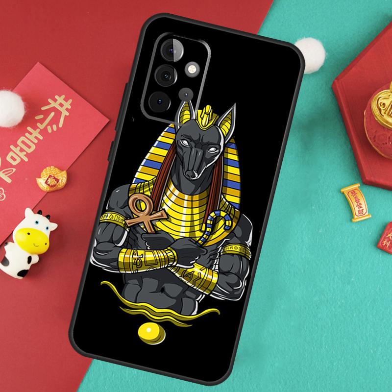 Чехол с изображением египетского бога Анубиса для Samsung Galaxy A34 A54 A14 A15 A25 A35 A55 A53 A33 A13 A52 A32 A12 A51 A71