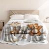 VIKAMA Cartoon Forest Animal Print Blanket, Soft And Warm, Washable, For Bedroom, Living Room Sofa And Afternoon Nap Blanket
