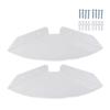 2pcs Wall Mount Floating Corner Shelves Quarter Round Hanging Corner Shelves for Bedrooms Living
