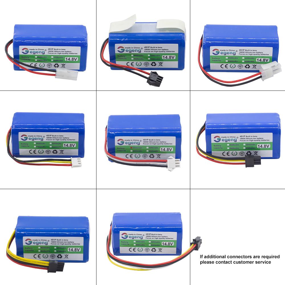 Gegeng 14.8V/14.4V 4S1P 2600mAh Vacuum Cleaner Battery forPanasonic/ILIFE/FLYCO/Eufy/POLARIS/RoboVac/Deebot /Conga Excellence