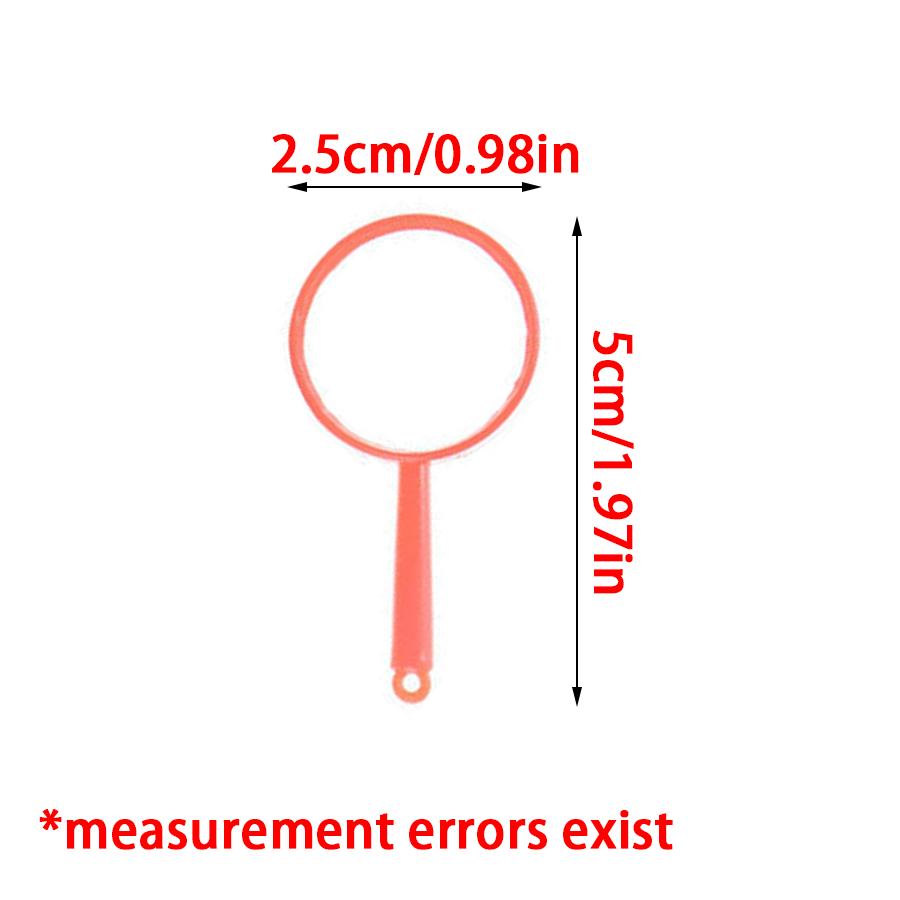 12/24/48pcs Mini Magnifying Glass Office Study Portable Stationery for Outdoor Nature Observation Newspaper Magazine Reading XJM