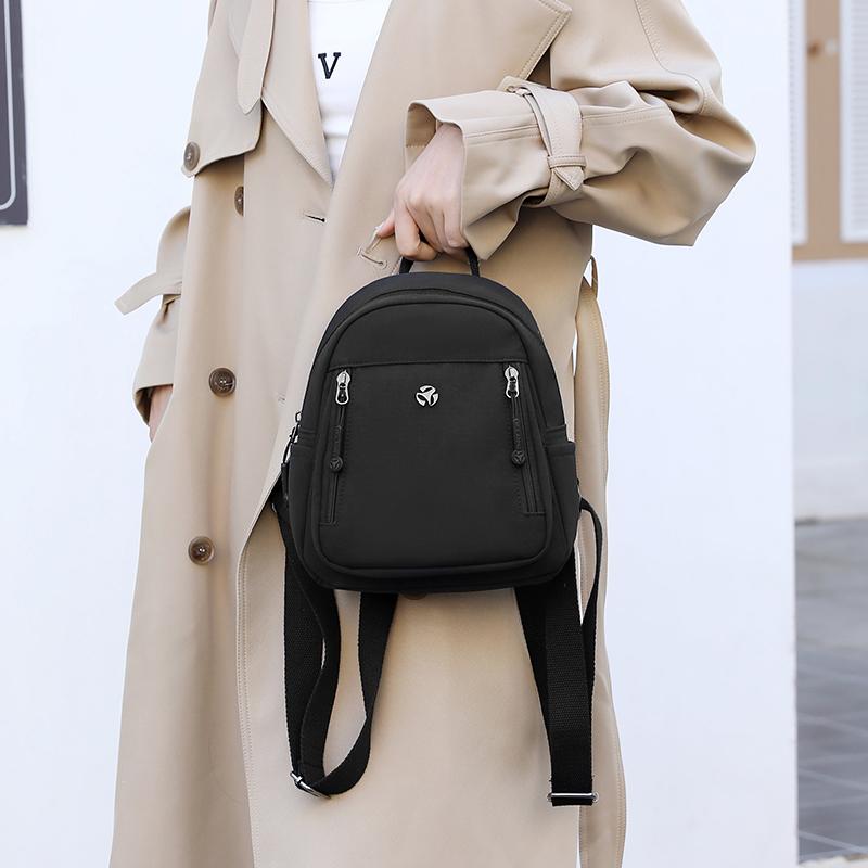 Водоотталкивающий нейлоновый рюкзак женский небольшой рюкзак легкий дорожный школьный ранец