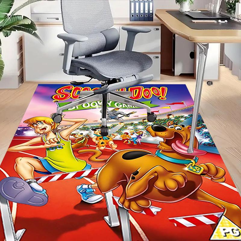1 шт. Коврик для пола Scooby-Doo Spooky Games Extra Large Нескользящий, Офис, Семья, Спальня, Студия - Большой Ковер Ковер для Помещения1145A