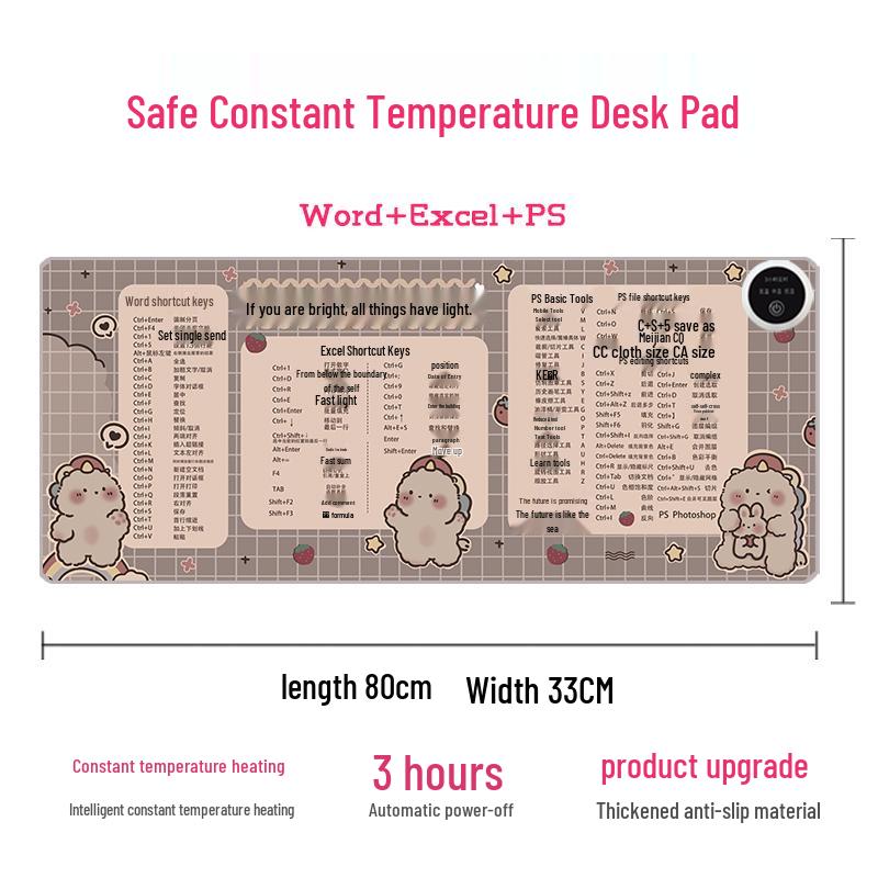 Electric Heated Mouse Pad with Temperature Control