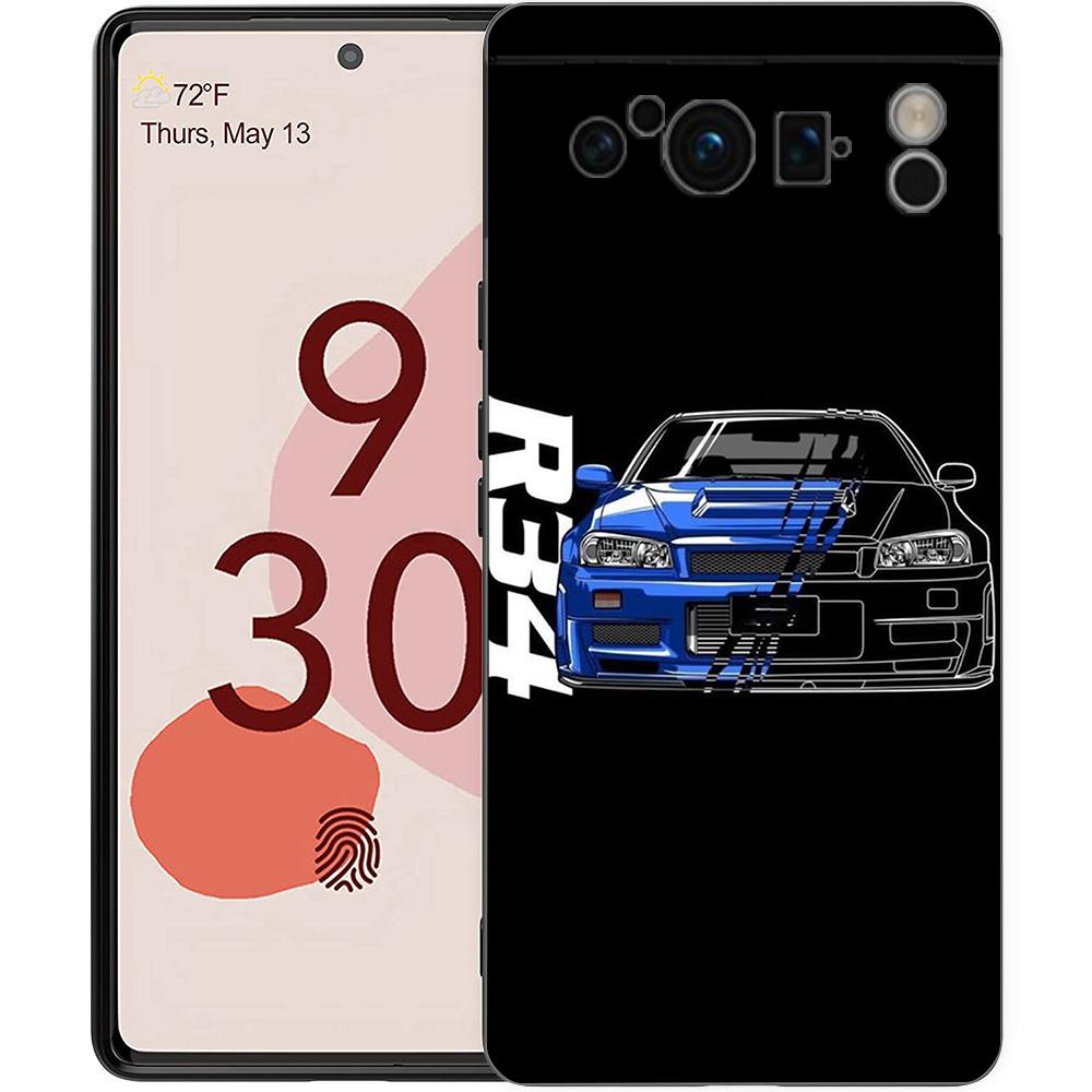 Чехол для телефона JDM Type R Civic Sport для Google Pixel 8 7 6 Pro 8A 6A 7A 5G, мягкий силиконовый, ударопрочный TPU, черная крышка, Fundas