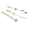 Hanfu Butterfly Metal Collar Pins Antique Fan Pendant Cheongsam Pin Accessories Tassel Brooches