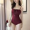 BWELL beach fitness slimming swimming hot spring one-piece swimsuit