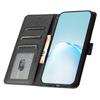 Anti-fall Phone Wallet for Samsung Galaxy M52 5G Silk Texture PU Leather Stand Cover Hand Strap Flip Case