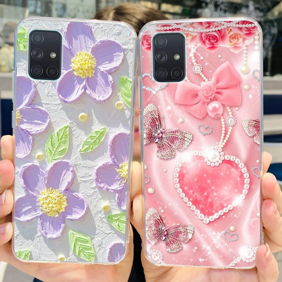 For Samsung Galaxy A31 A41 A51 A71 Case Cute Fashion Painted Cover Soft TPU Phone Case For Samsung A31 A41 Galaxy A51 A71 Bumper